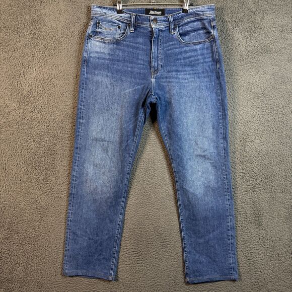 Revtown Jeans Mens 34x32 Blue Automatic Relaxed Fit Stretch Denim Pants - Picture 1 of 15